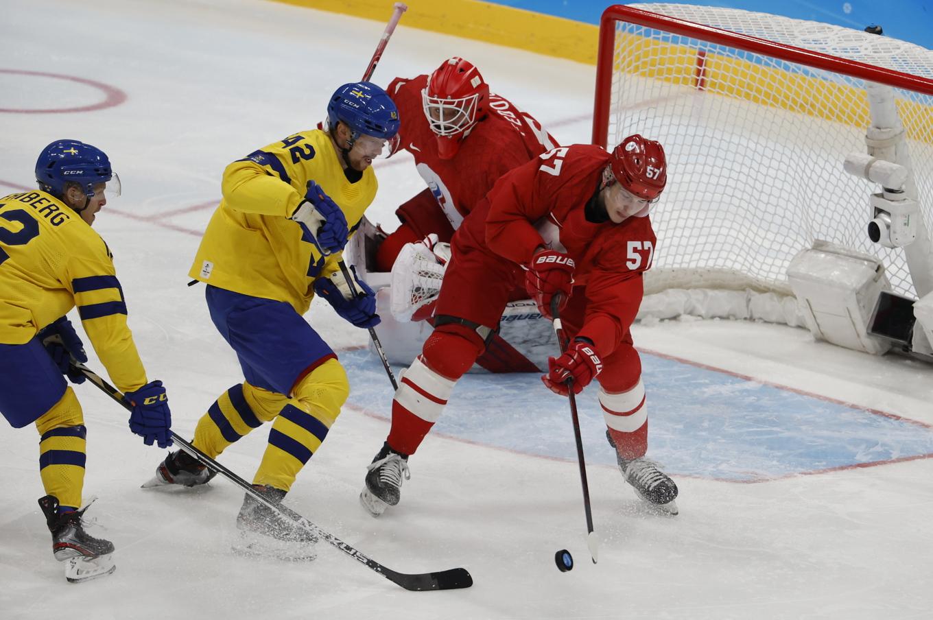 Rysslands avstängning från internationell ishockey förlängs över nästa år, uppger det ryska ishockeyförbundet. Arkivbild. Foto: Christine Olsson/TT