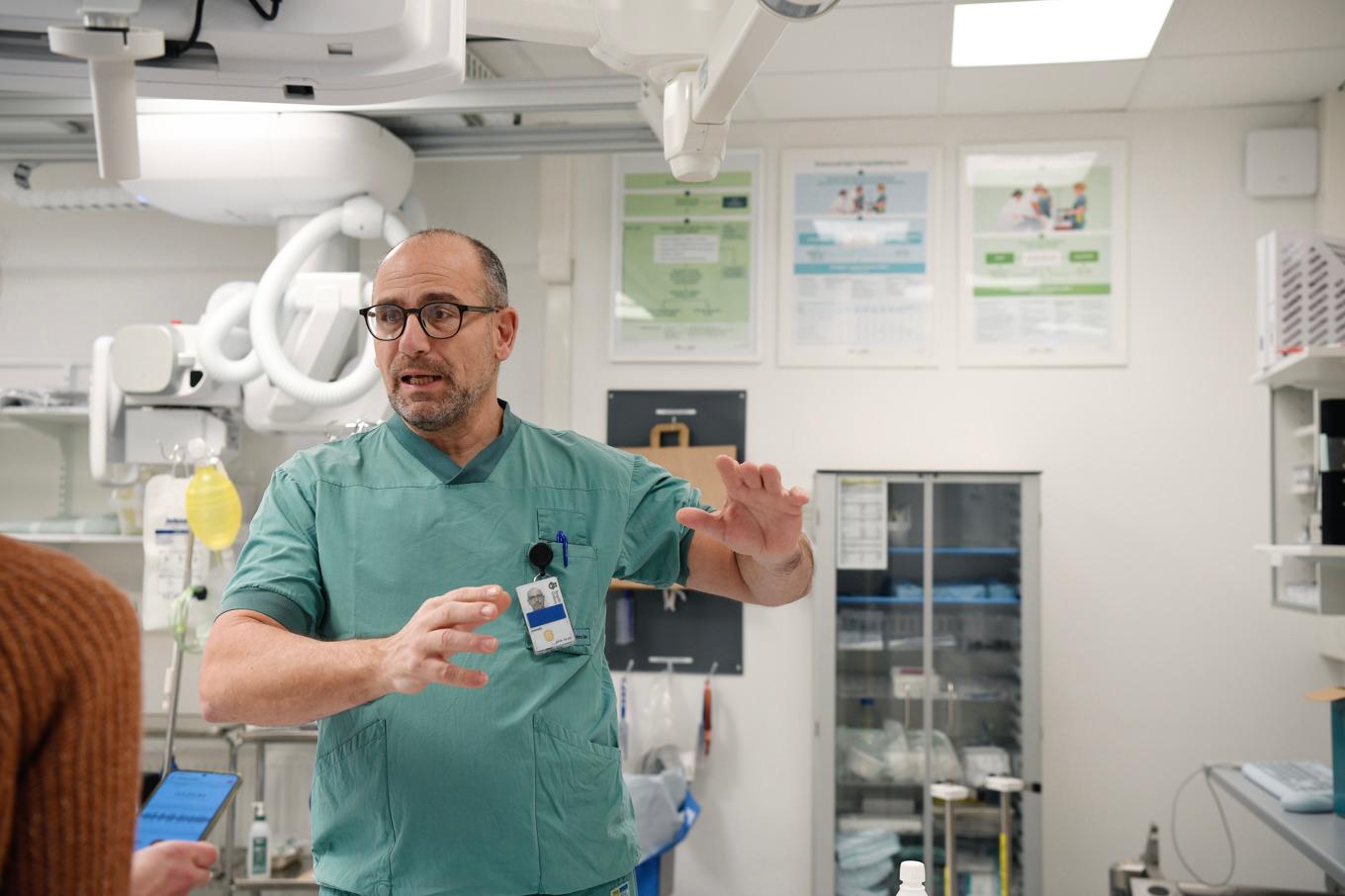 Ioannis Ioannidis, chef för Traumacentrum på Universitetssjukhuset i Örebro. Foto: Viktoria Bank/TT