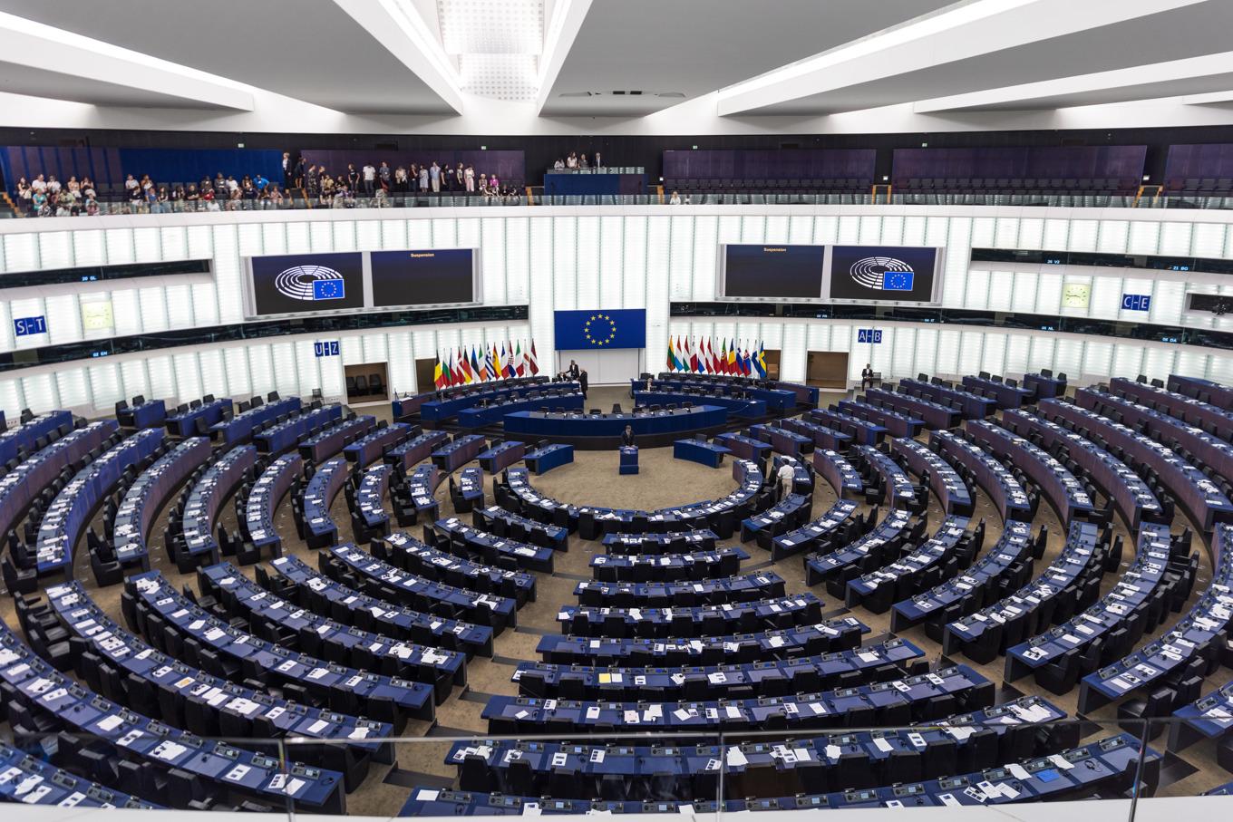 EU-parlamentets sessionssal i Strasbourg. Arkivfoto. Foto: Caisa Rasmussen/TT