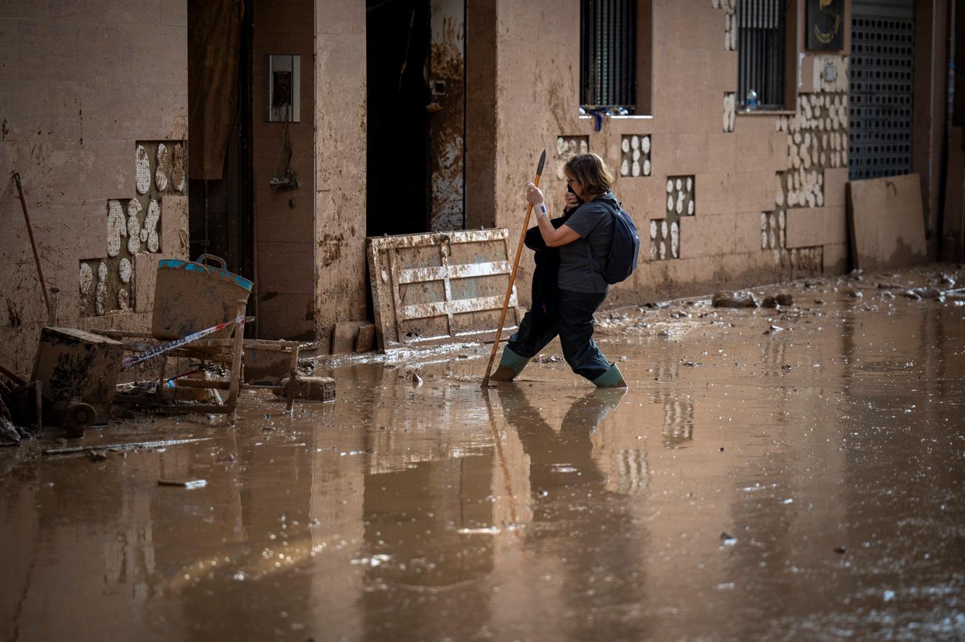 Regionen Valencia i Spanien drabbades svårt av översvämningarna i oktober. Arkivbild. Foto: Emilio Morenatti/AP/TT