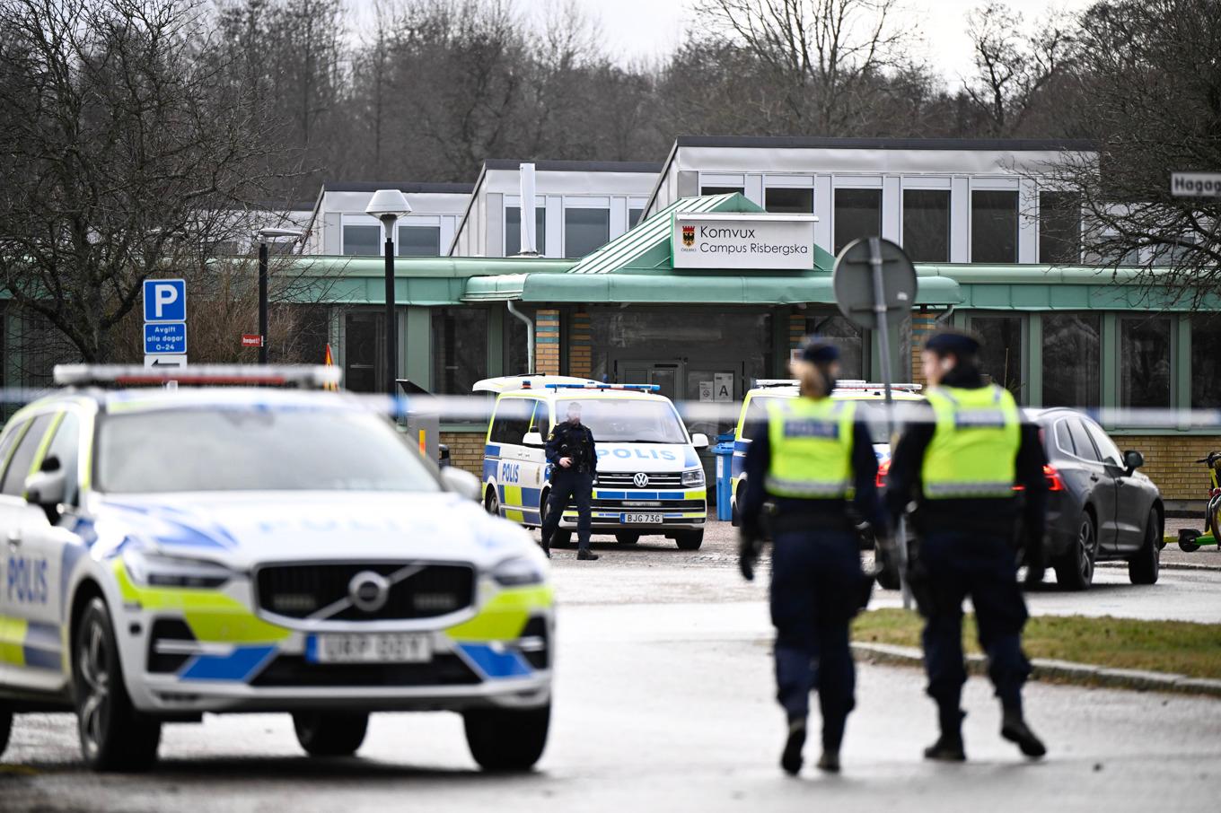 Poliserna som var i tjänst när massmordet på Risbergska skolan i Örebro genomfördes den 5 februari kan behöva stöd långt tid efteråt. Arkivbild. Foto: Christine Olsson/TT