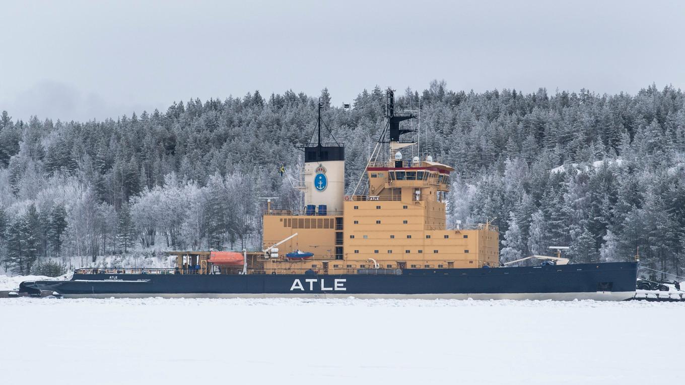 Atle, en av Sjöfartsverkets isbrytare. Arkivbild. Foto: Pontus Lundahl/TT