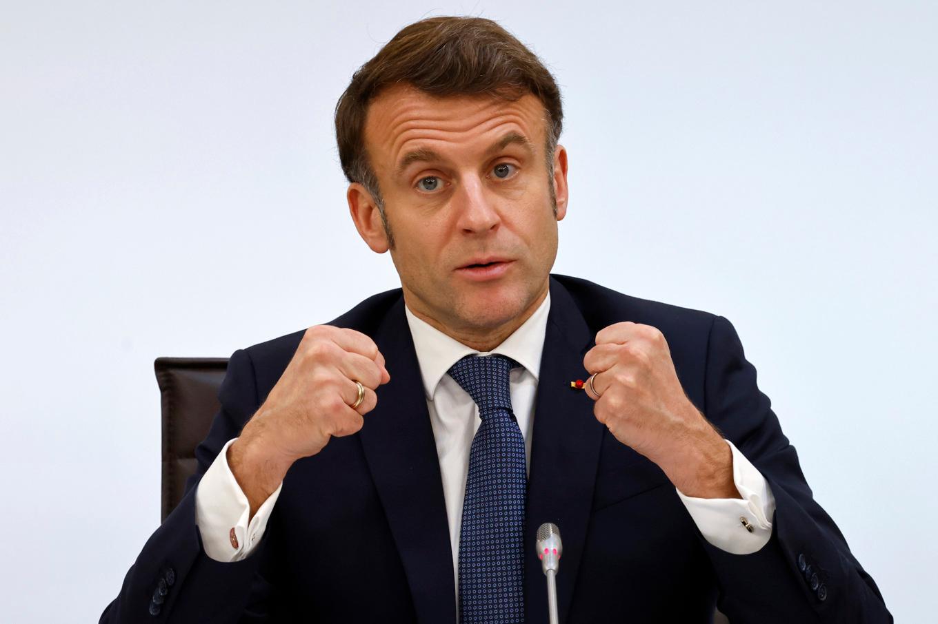 Frankrikes president Emmanuel Macron. Arkivbild. Foto: Ludovic Marin/AP/TT