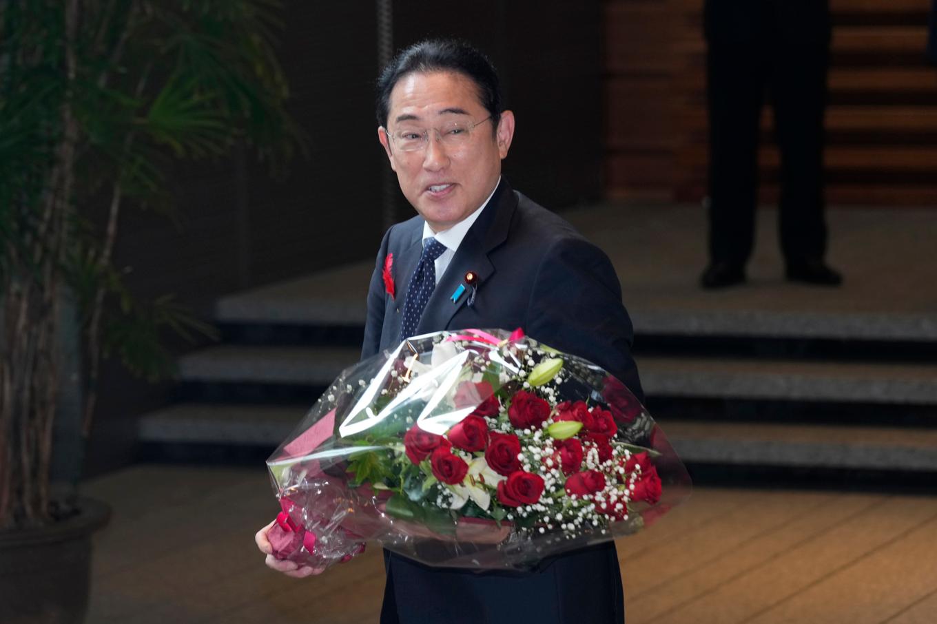 Japans tidigare premiärminister Fumio Kishida. Foto: Hiro Komae/AP/TT