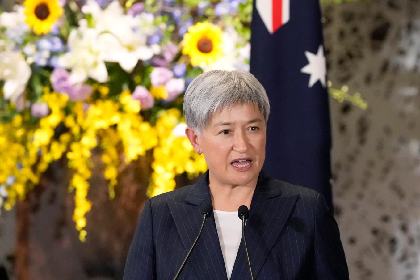 Australien har varnat flygbolagen, säger utrikesminister Penny Wong. Arkivbild. Foto: Shuji Kajiyama/AP/TT