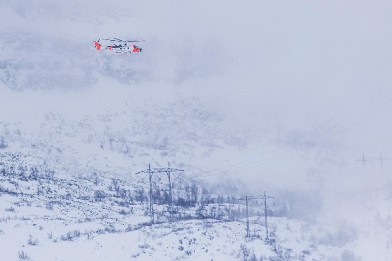 Två personer drogs med i en lavin i södra Norge under fredagen. Foto: Thomas Bjørnflaten/NTB/TT