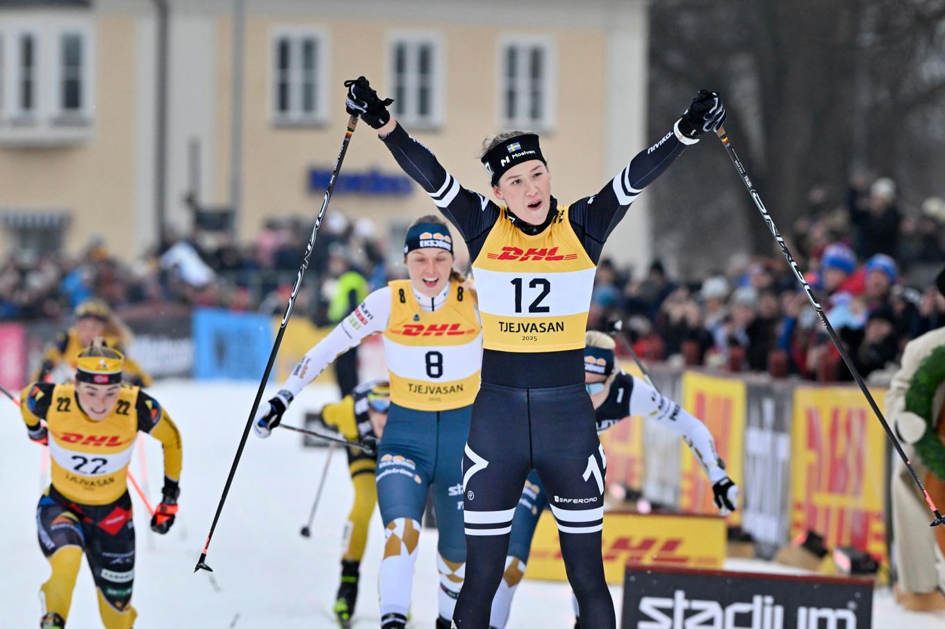 Jenny Larsson tog hem Tjejvasan 2025. Foto: Ulf Palm/TT