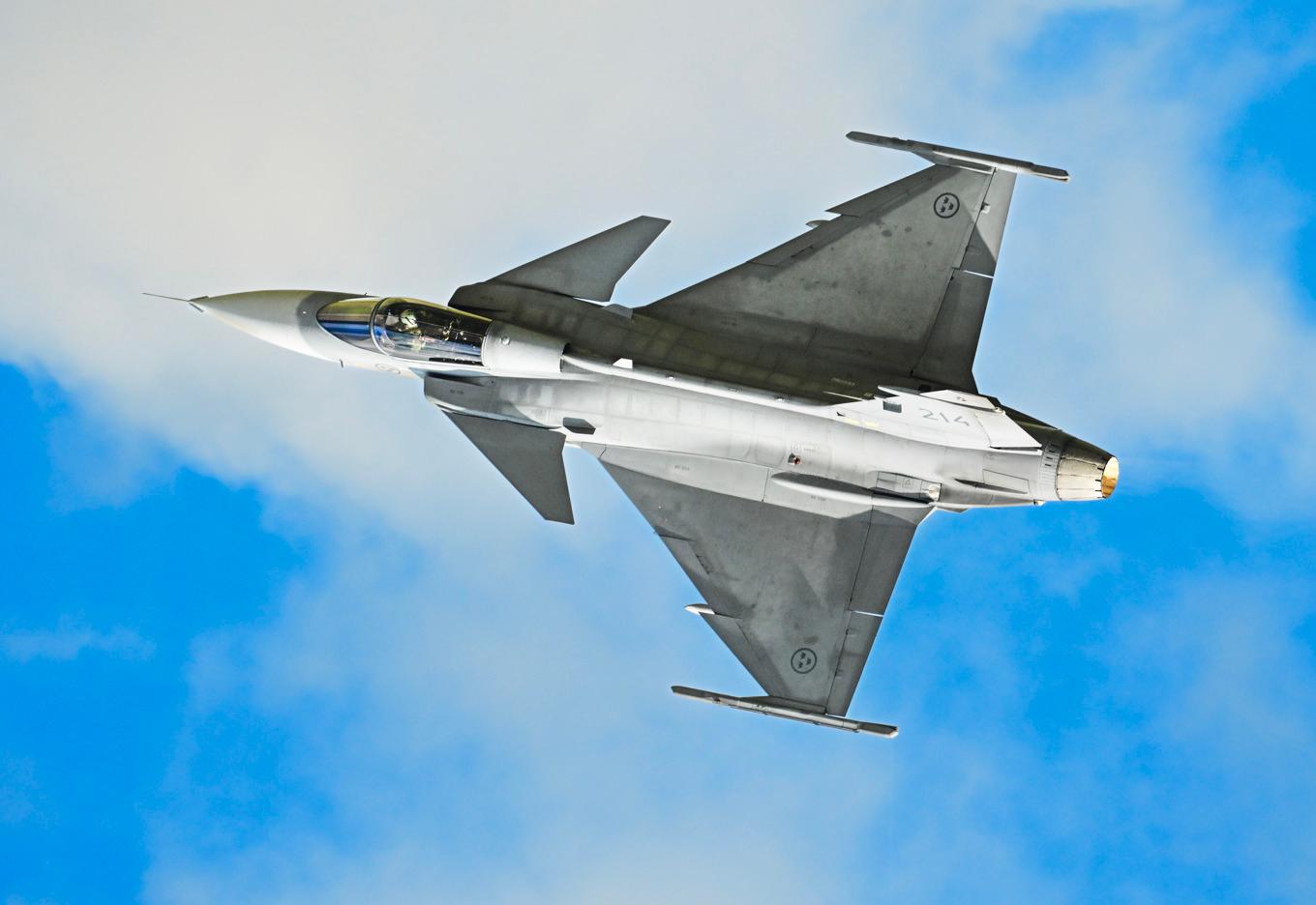 Jas Gripen-plan ska utrustas med en mer offensiv kryssningsrobot. Arkivbild. Foto: Jonas Ekströmer/TT