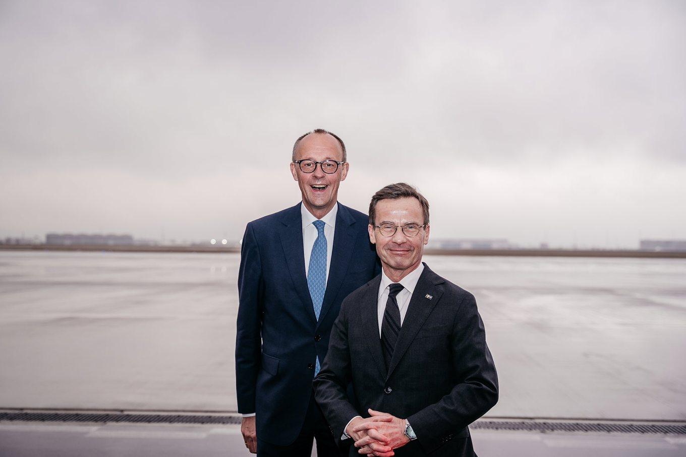 Ulf Kristersson och Friedrich Merz. Foto: Tom Samuelsson/Regeringskansliet