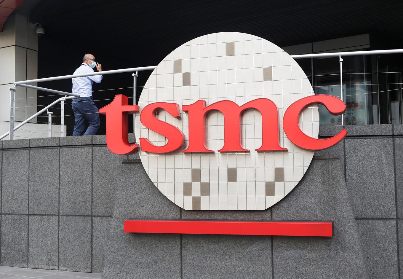 Halvledarbjässen TSMC (Taiwan Semiconductor Manufacturing Company) väntas tillkännage stora investeringar i USA. Arkivbild. Foto: Chiang Ying-ying/AP/TT