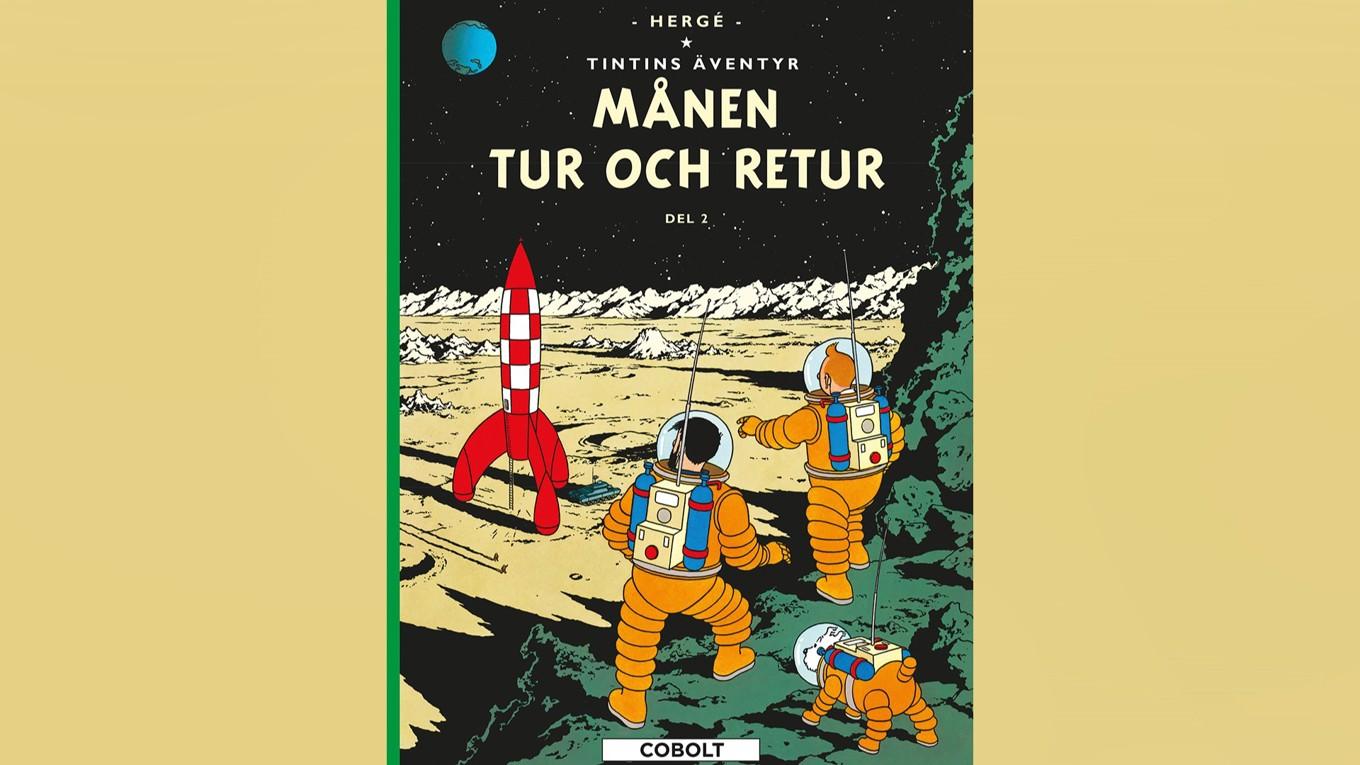 Tintin berör både aktuella och tidlösa frågor. Intresset för rymdforskning är lika starkt i dag som det var under mitten av 1900-talet. Foto: © Hergé/Tintinimaginatio