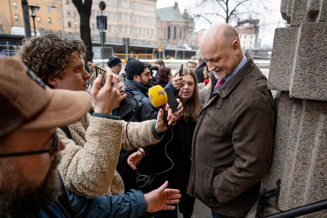 Centerpartiets gruppledare i riksdagen, Daniel Bäckström (C). Han var en av tre kandidater som deltog i partiledarkampen förra gången. Arkivbild. Foto: Christine Olsson/TT