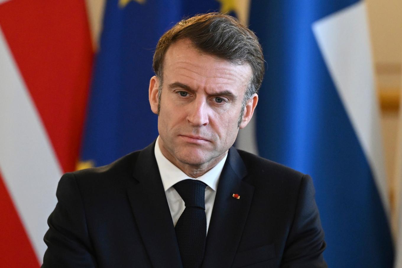 Frankrikes president Emmanuel Macron. Arkivbild. Foto: Justin Tallis/AP/TT