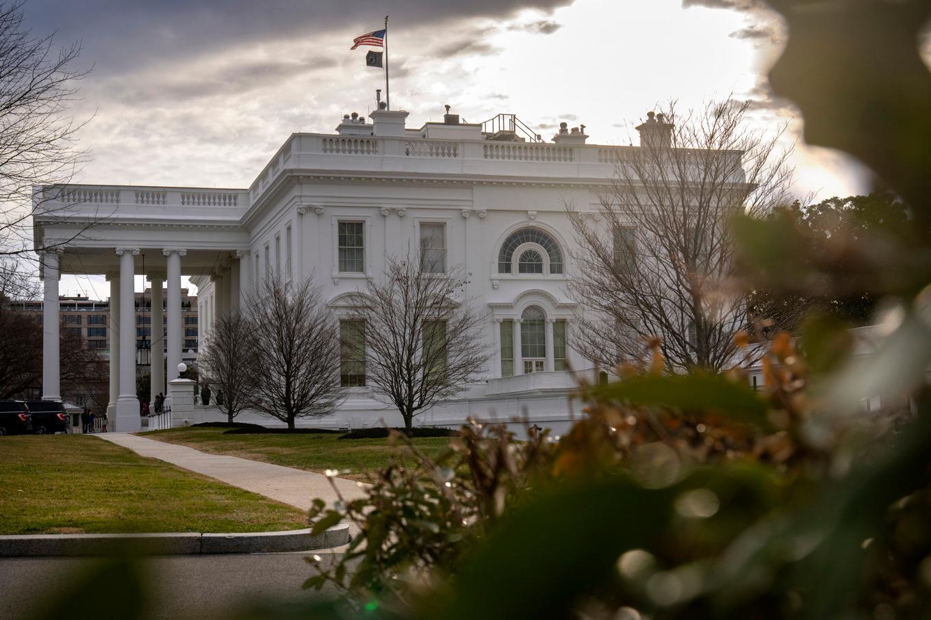 Vita huset i Washington DC på en bild tagen tidigare i mars. Foto: Mark Schiefelbein/AP/TT