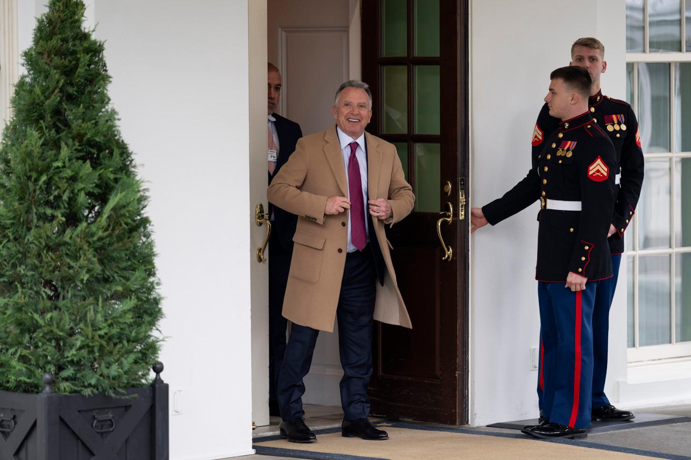 Steve Witkoff, USA:s sändebud som är en av de väntade deltagarna vid veckans samtal i Qatar. Bild från Washington i förra veckan. Foto: Ben Curtis/AP/TT