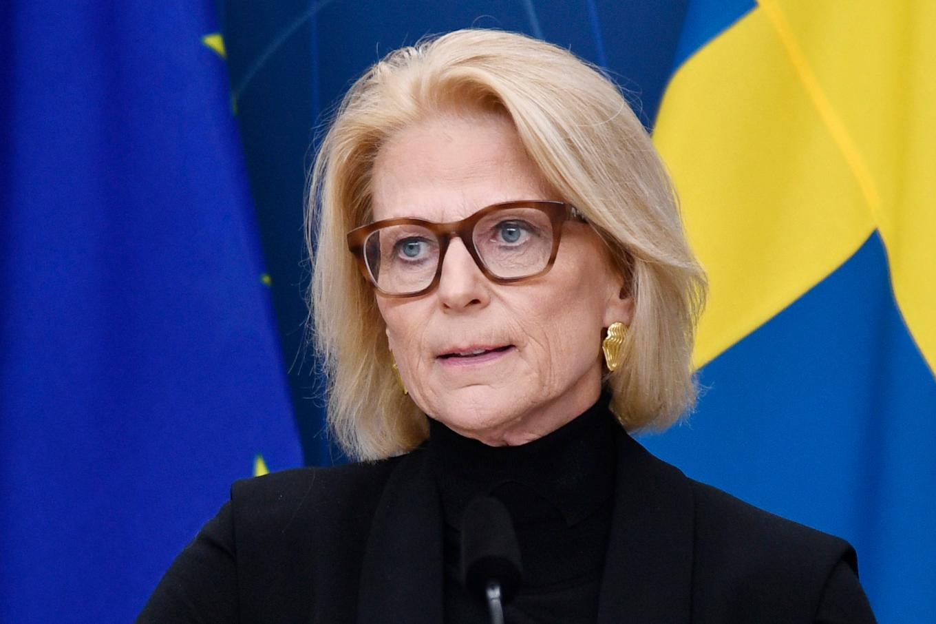 Finansminister Elisabeth Svantesson är en av ministrarna som ska träffa livsmedelsbranschen nästa vecka. Foto: Lars Schröder/TT/akriv