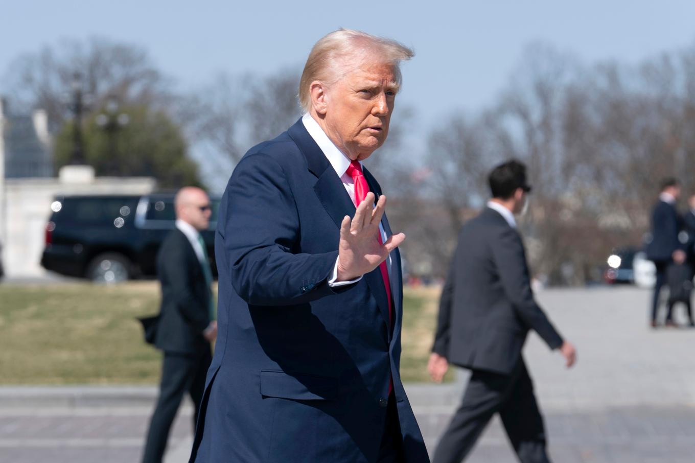 USA:s president Donald Trump, fotograferad i Washington DC i veckan. Foto: Jose Luis Magana/AP/TT