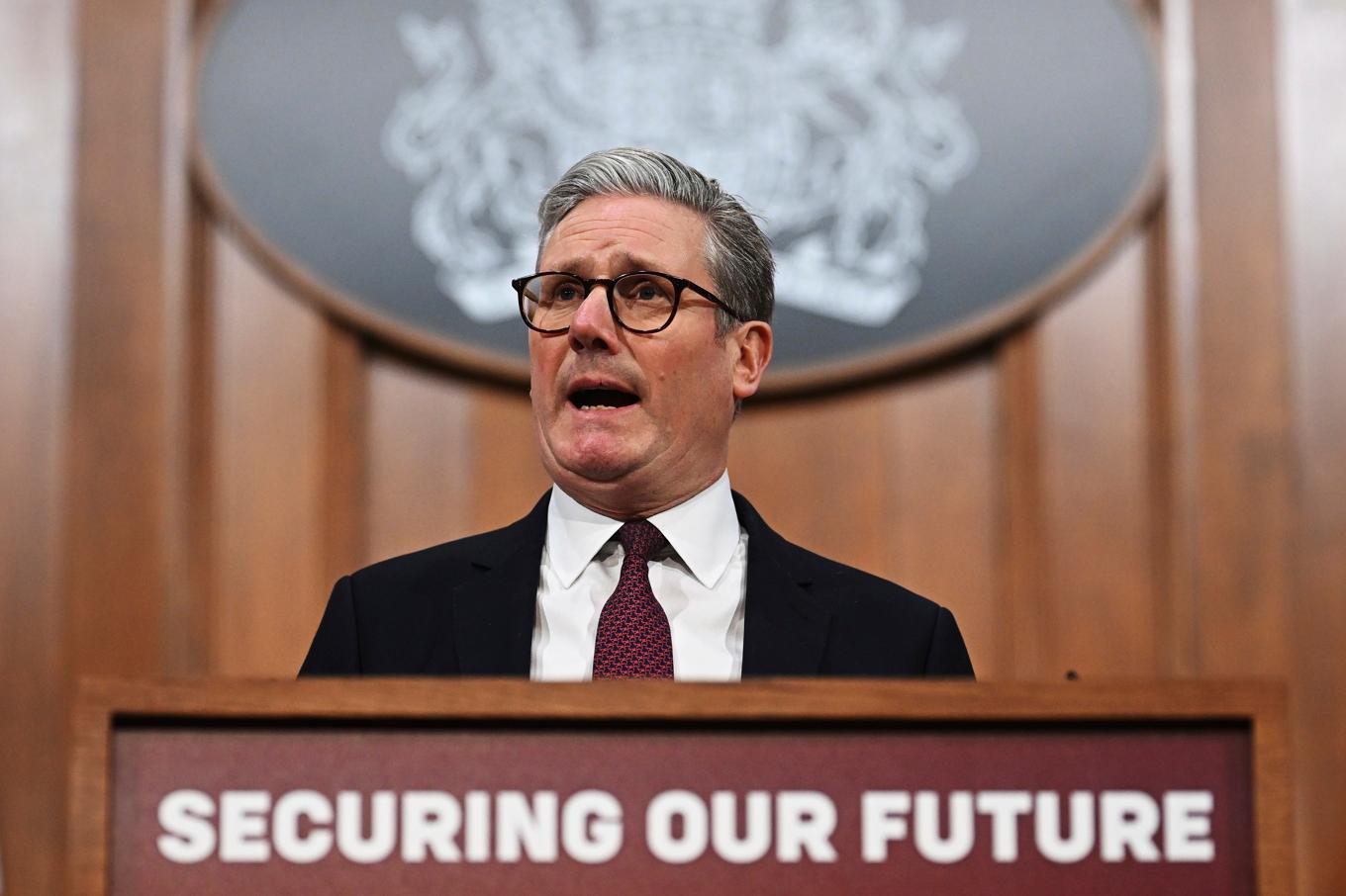 Storbritanniens premiärminister Keir Starmer efter toppmötet. Foto: Leon Neal/AP/TT