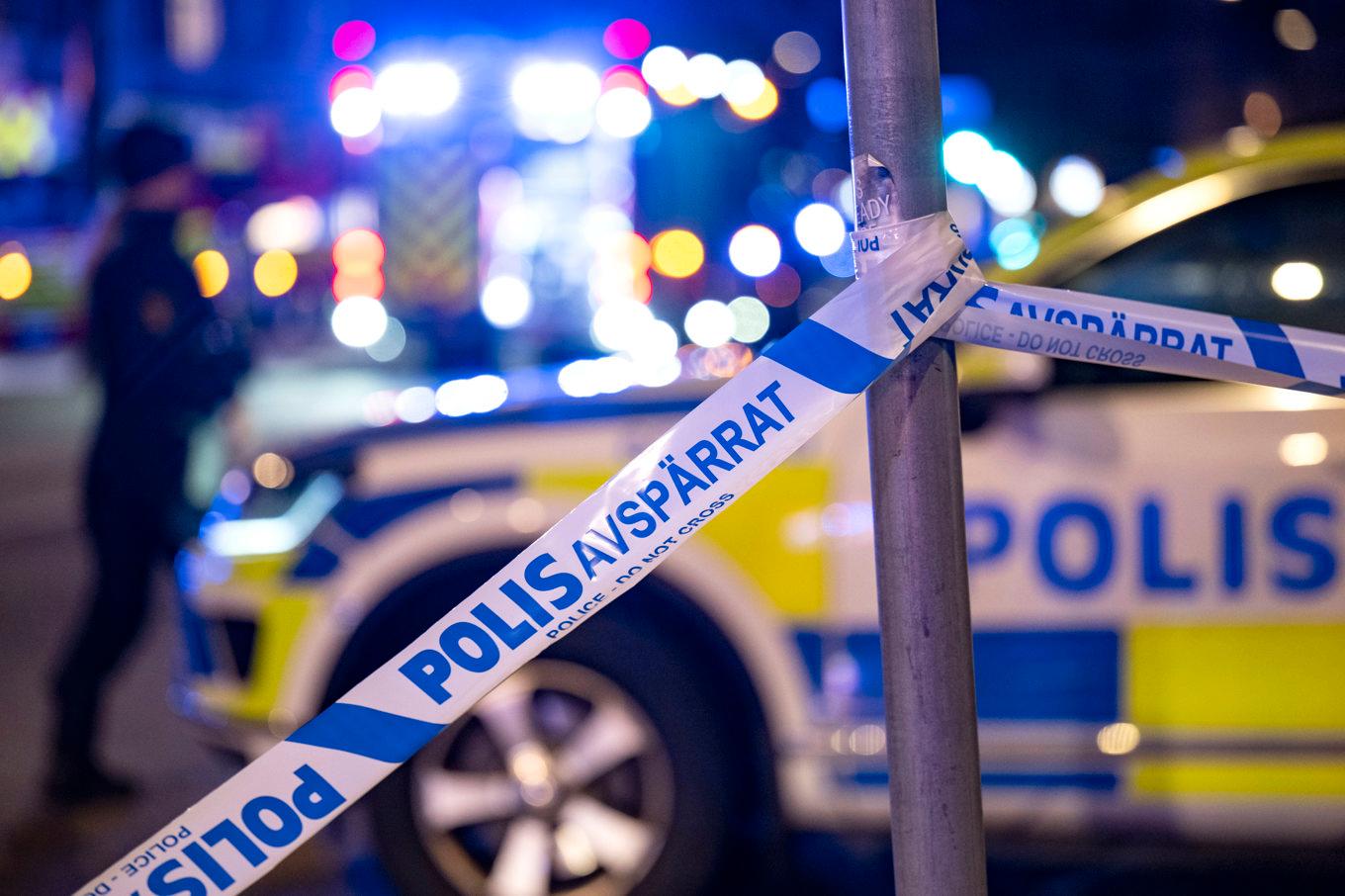 Fem personer fick föras till sjukhus efter nattens storbråk i Halmstad. Arkivbild. Foto: Johan Nilsson / TT