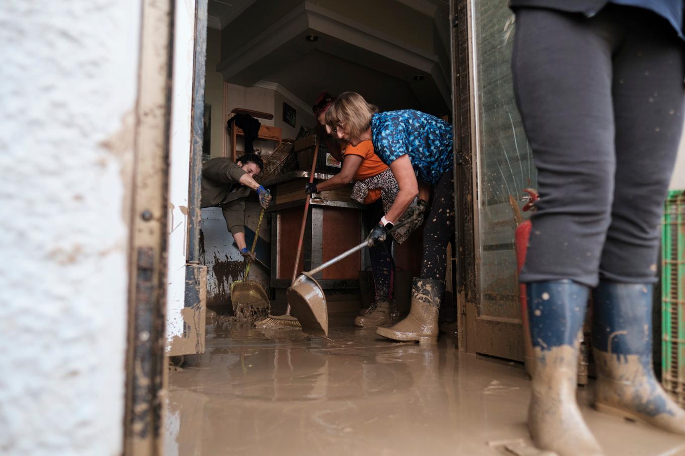 Samma område drabbades av stora översvämningar i slutet av förra året. Bild tagen i Benagarmosa nära Málaga den 14 november 2024. Foto: Gregorio Marrero/AP/TT