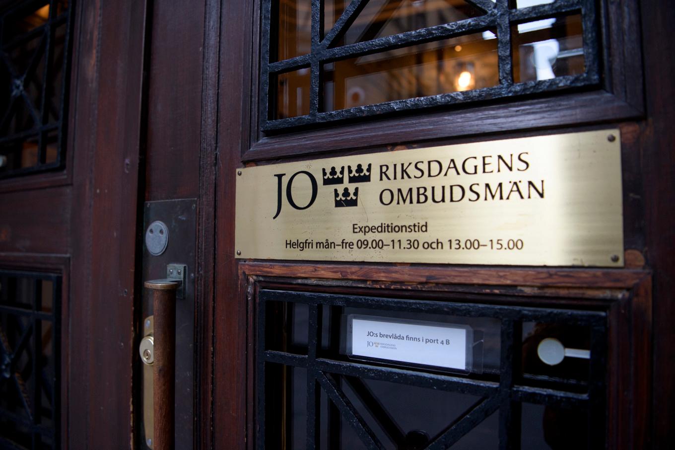 Antalet klagomål till Justitieombudsmannen (JO) ökar. Foto: Jessica Gow/TT