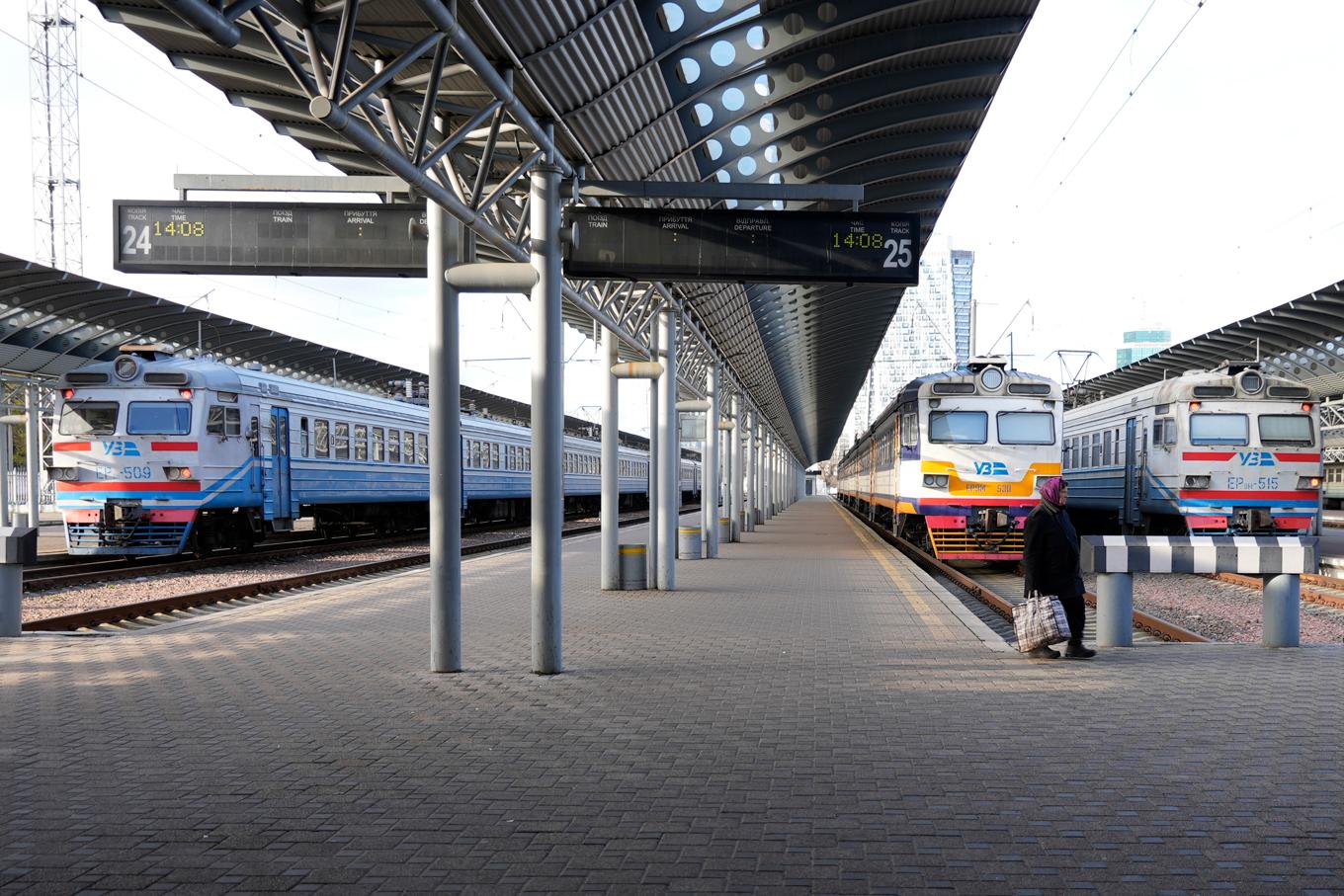 Kievs järnvägsstation på en bild tagen i november 2022. Foto: John Leicester/AP/TT