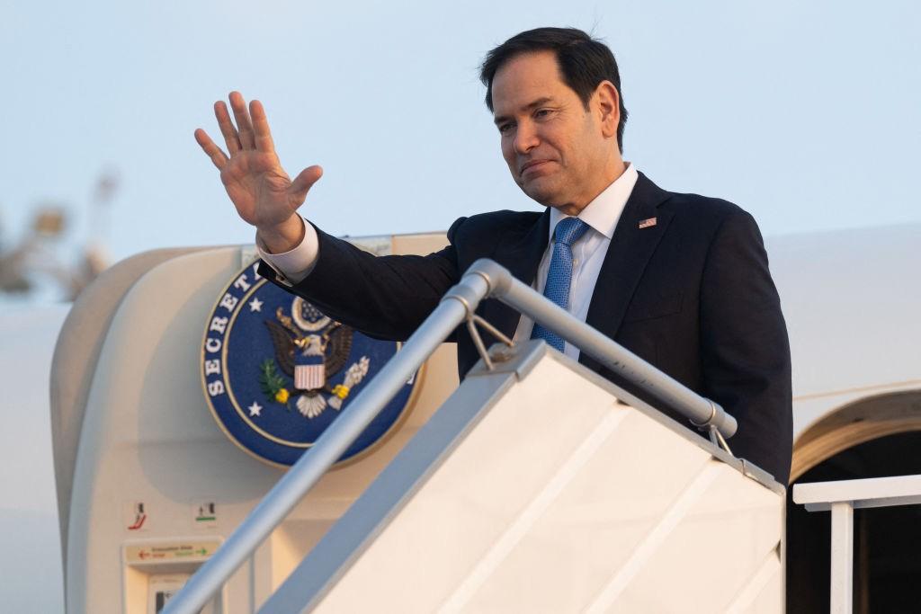 USA:s utrikesminister Marco Rubio ska leda helgens förhandlingar i saudiska Jidda. Foto: SAUL LOEB/POOL/AFP via Getty Images