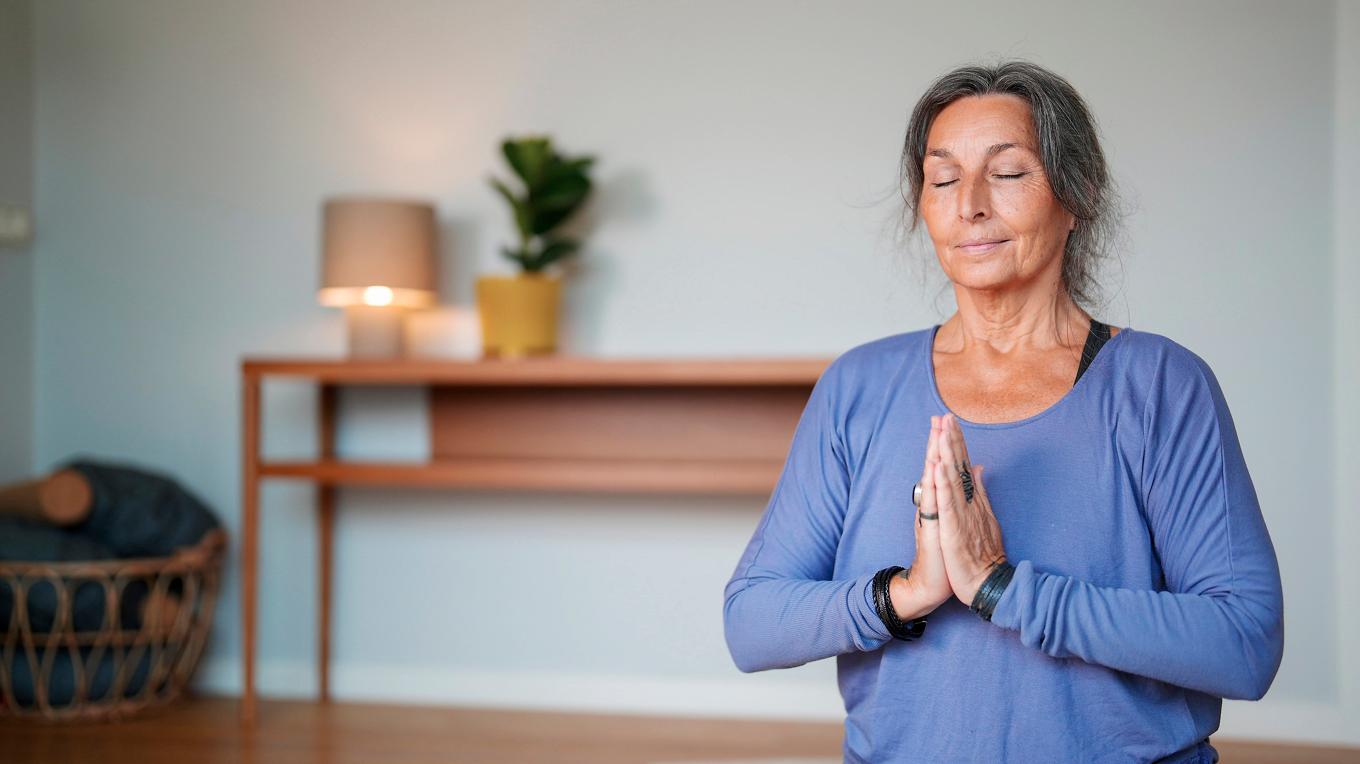 Andningen i yoga kan hjälpa vid både ångest och fysiska spänningar. 
Foto: Yogobe