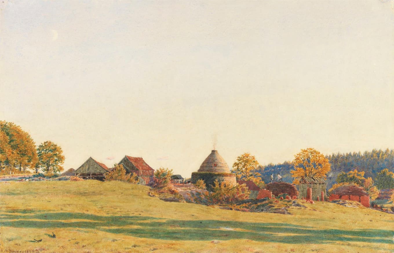 ”Tegelbruket vid Pitland Street, Surrey” (1865) av George Price Boyce, Yale Center for British Art, New Haven, Connecticut. Foto: Wikimedia Commons