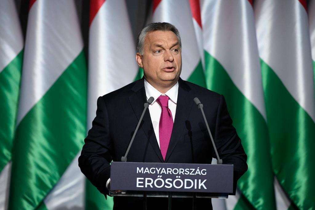 
Viktor Orbán, premiärminister i Ungern och ledare för regeringspartiet Fidesz. Foto: Szilard Koszticsak/MTI/AP/TT-arkivbild                                            