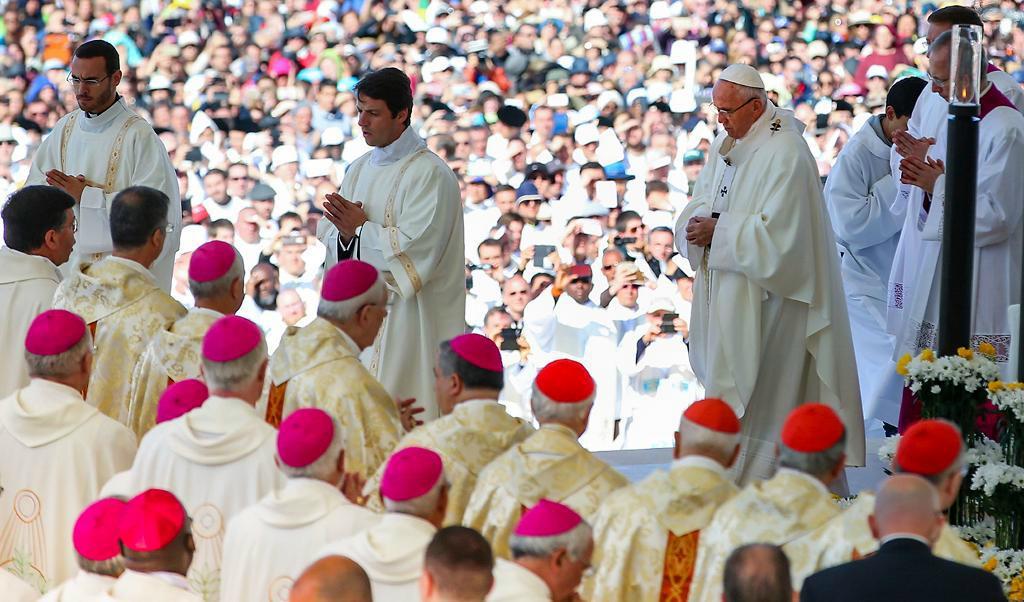 
Välbesökt ceremoni i Fátima. Foto: TT                                            