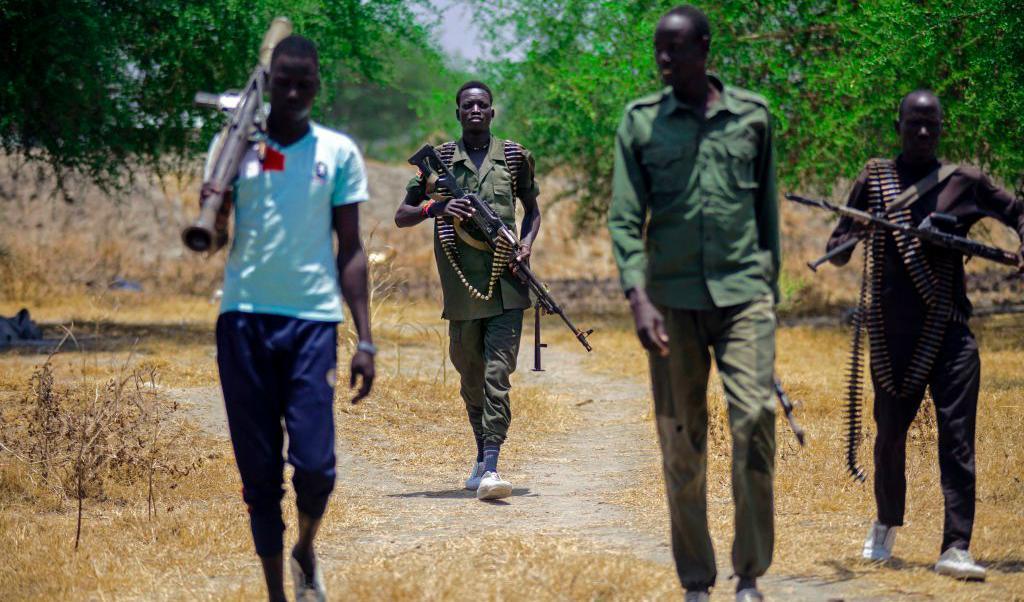 Medlemmar av oppositionsstyrkor i Sydsudan. Foto: Albert Gonzales Farran/AFP/Getty Images