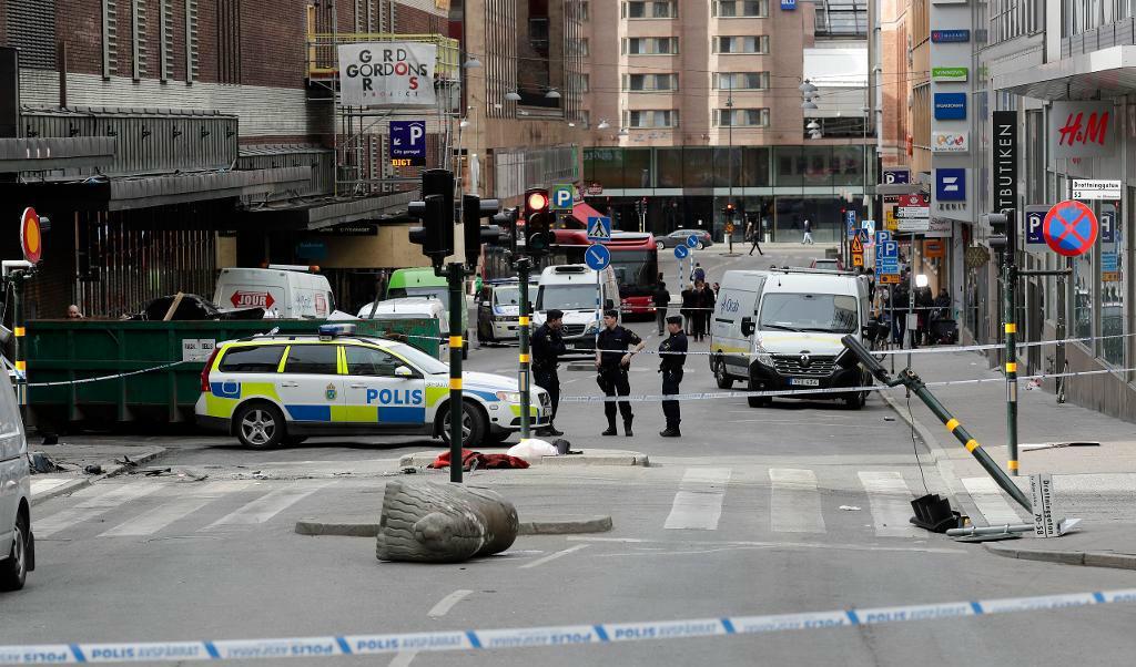 
Drottningatan den 7 april. Foto: Markus Schreiber/AP/TT-arkivbild                                            