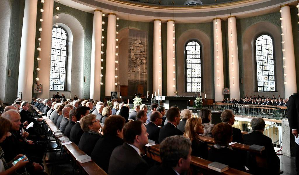 En minnesgudstjänst för Kohl hölls i veckan i Sankta Hedwigskatedralen Berlin. Foto:
John Macdougall