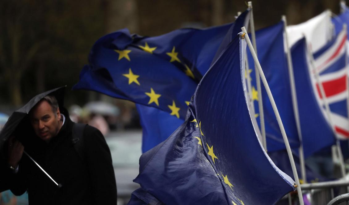 Brexitförvirringen fortsätter i Storbritannien. Foto: Frank Augstein/AP/TT-arkivbild