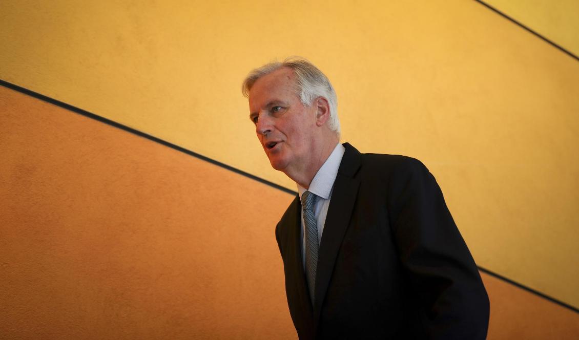 EU:s chefsförhandlare Michel Barnier i EU-parlamentet i Bryssel. Foto: Francisco Seco/AP/TT