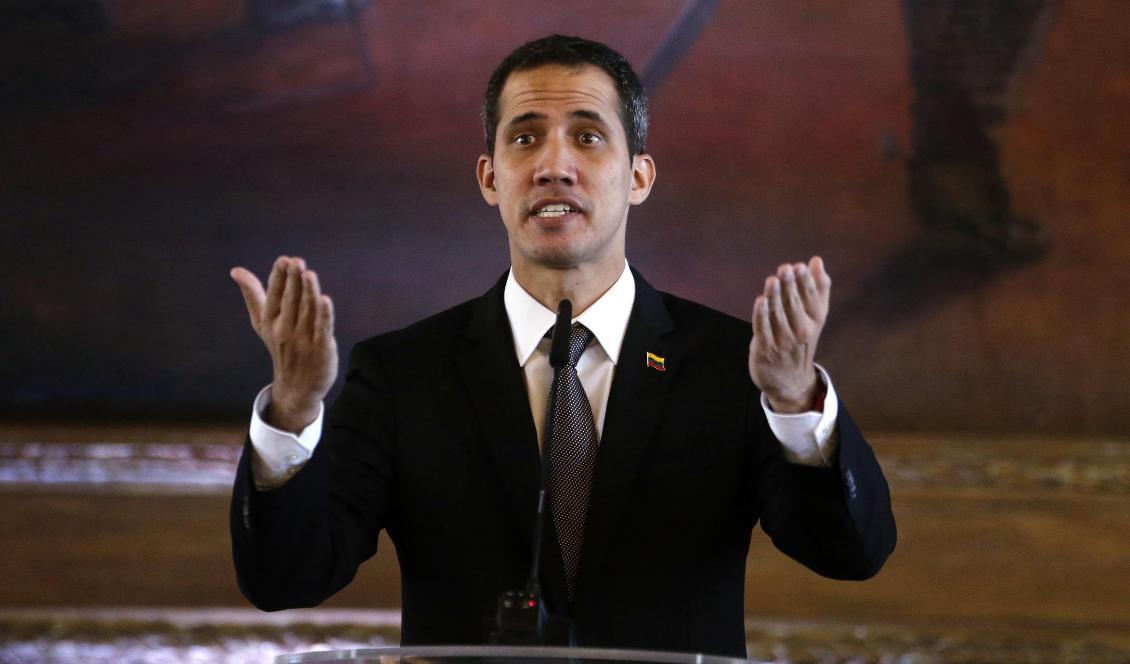 Juan Guaidó. Foto: Jorge Saenz/AP/TT-arkivbild