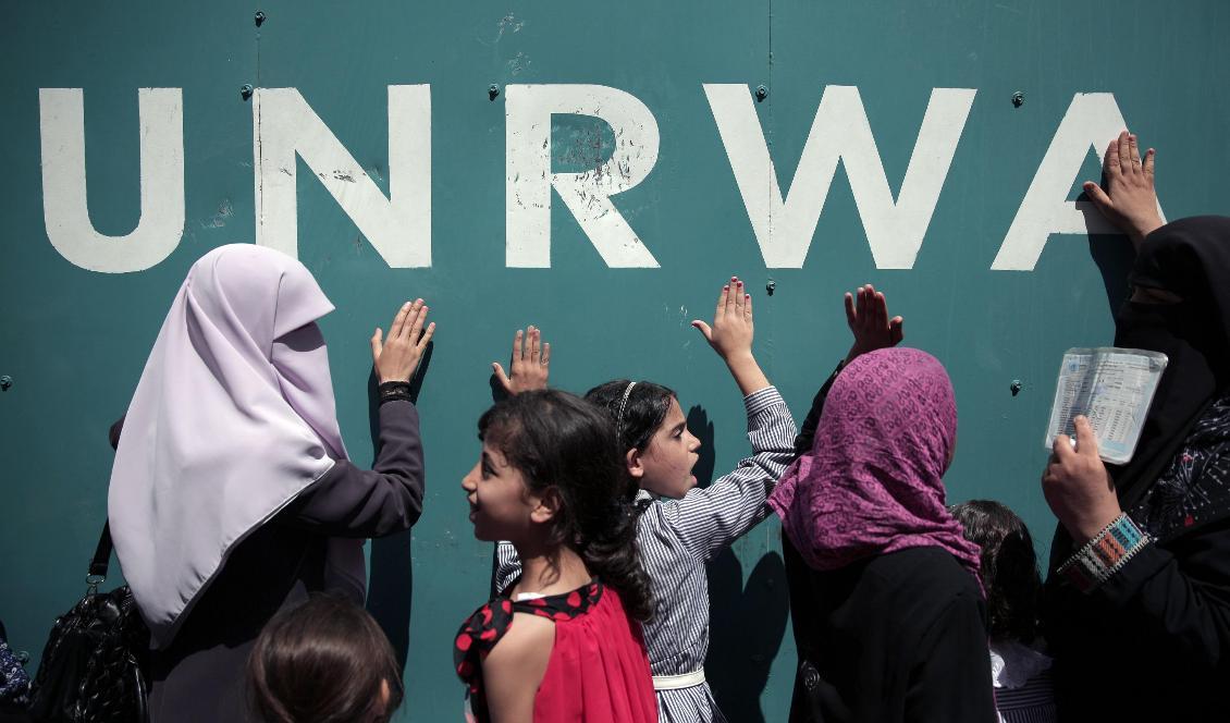 En intern rapport om "allvarliga etiska övertramp" har fått flera givarländer att strypa utbetalningarna till UNRWA. Foto: Khalil Hamra/AP/TT-arkivbild