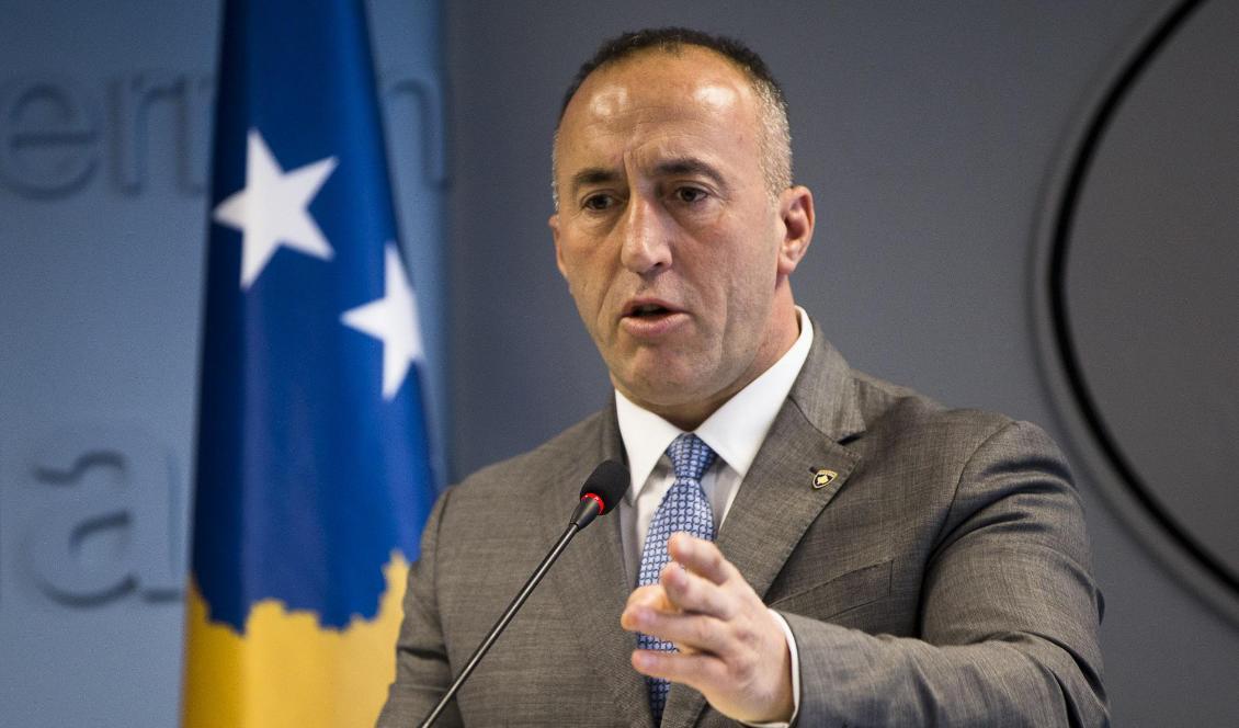 Ramush Haradinaj avgår som premiärminister i Kosovo. Foto: Visar Kryeziu/TT-arkivbild