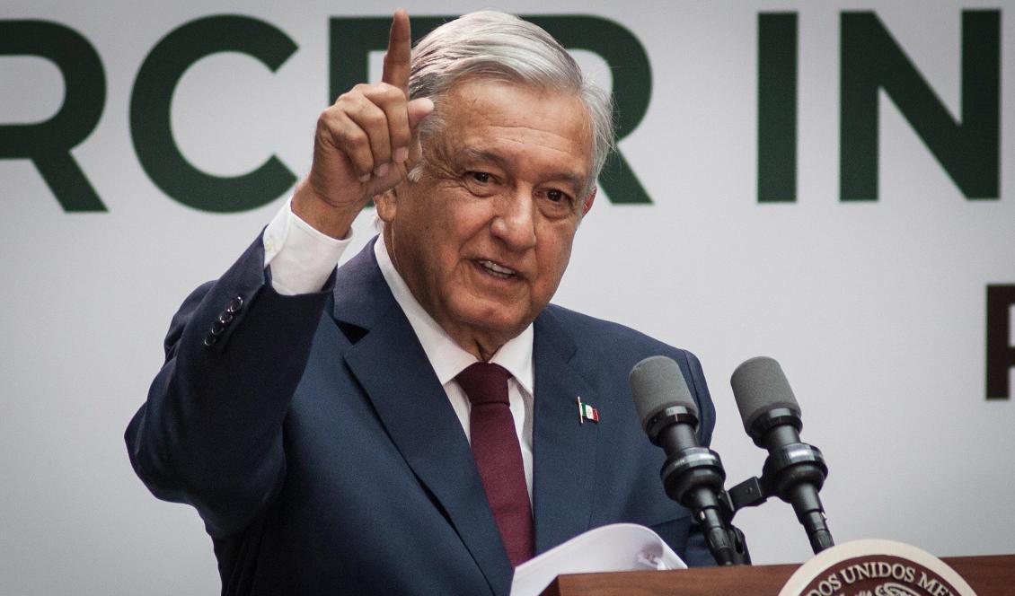 
Mexikos president Andres Manuel Lopez Obrador säger att man är redo att bevilja asyl för Wikileaks grundare Julian Assange. Foto: Pedro Mera/Getty Images                                            