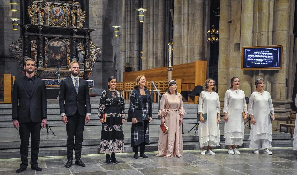 
Sånggruppen Schola Gothia har varit drivande i projektet att framföra Ordo Virtutum. Förberedelserna tog runt två år. Foto: Jenny Lindkvist                                            