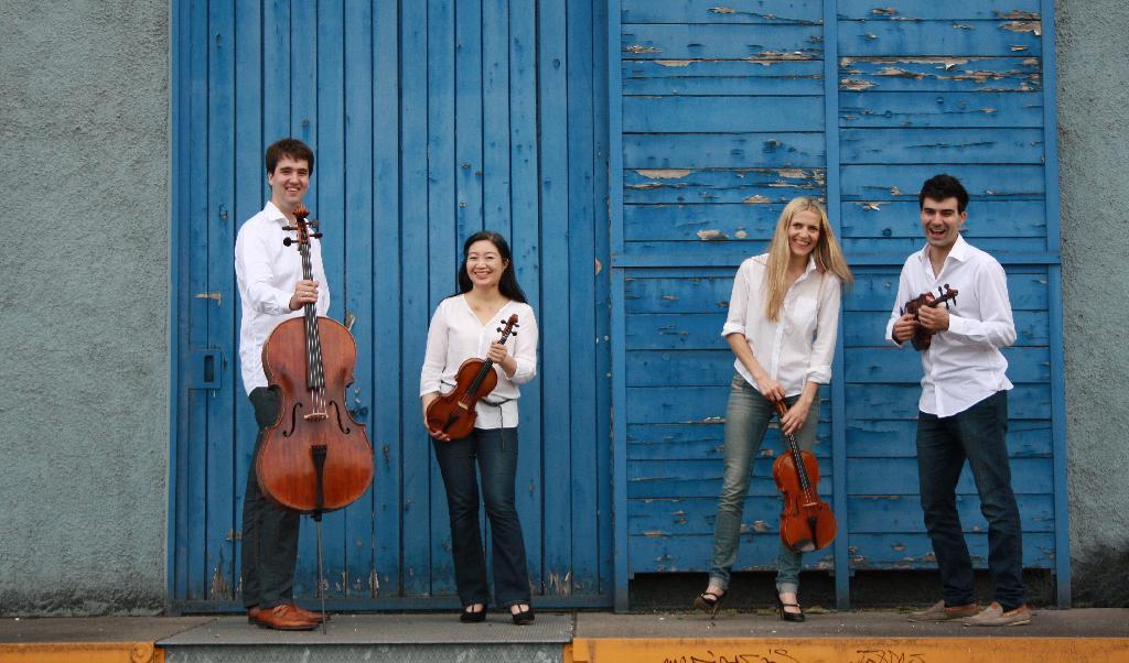 I Aleksandr Borodins dansanta Sherzo framförde Gémaux Quartet satsen friskt och levande. Foto: Helge Zucker-Nawrot