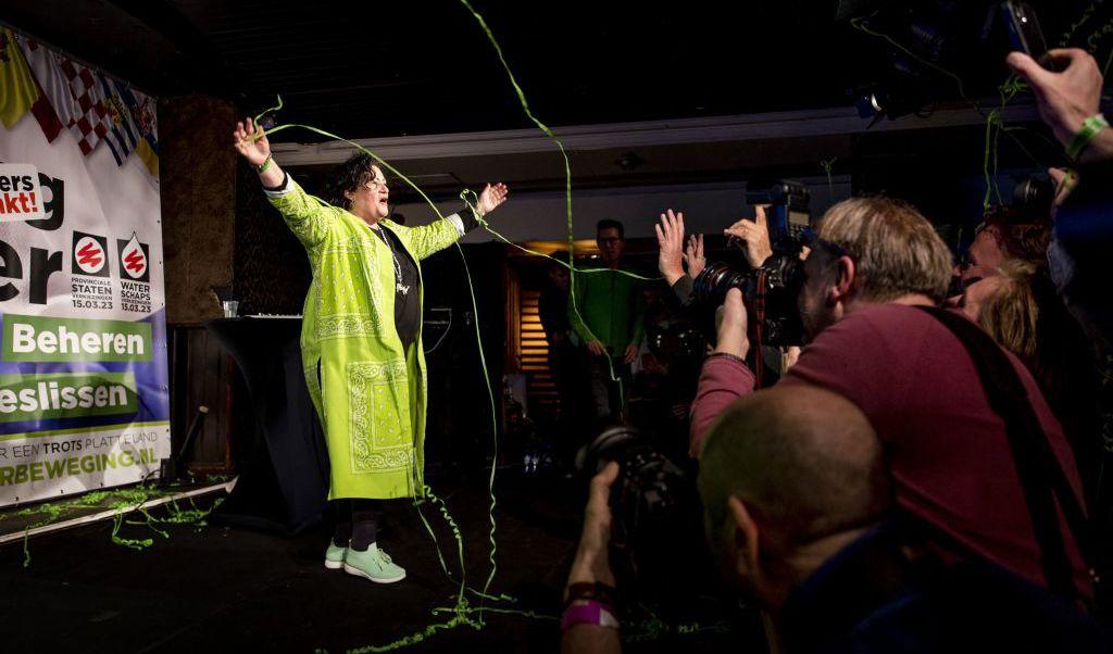 Det nederländska bondepartiet Farmer-Citizen Movement blev en oväntad vinnare i onsdagens nederländska val. Partiet, som grundades 2019, knep totalt 15 säten i landets senat. Foto: SEM VAN DER WAL/ANP/AFP via Getty Images