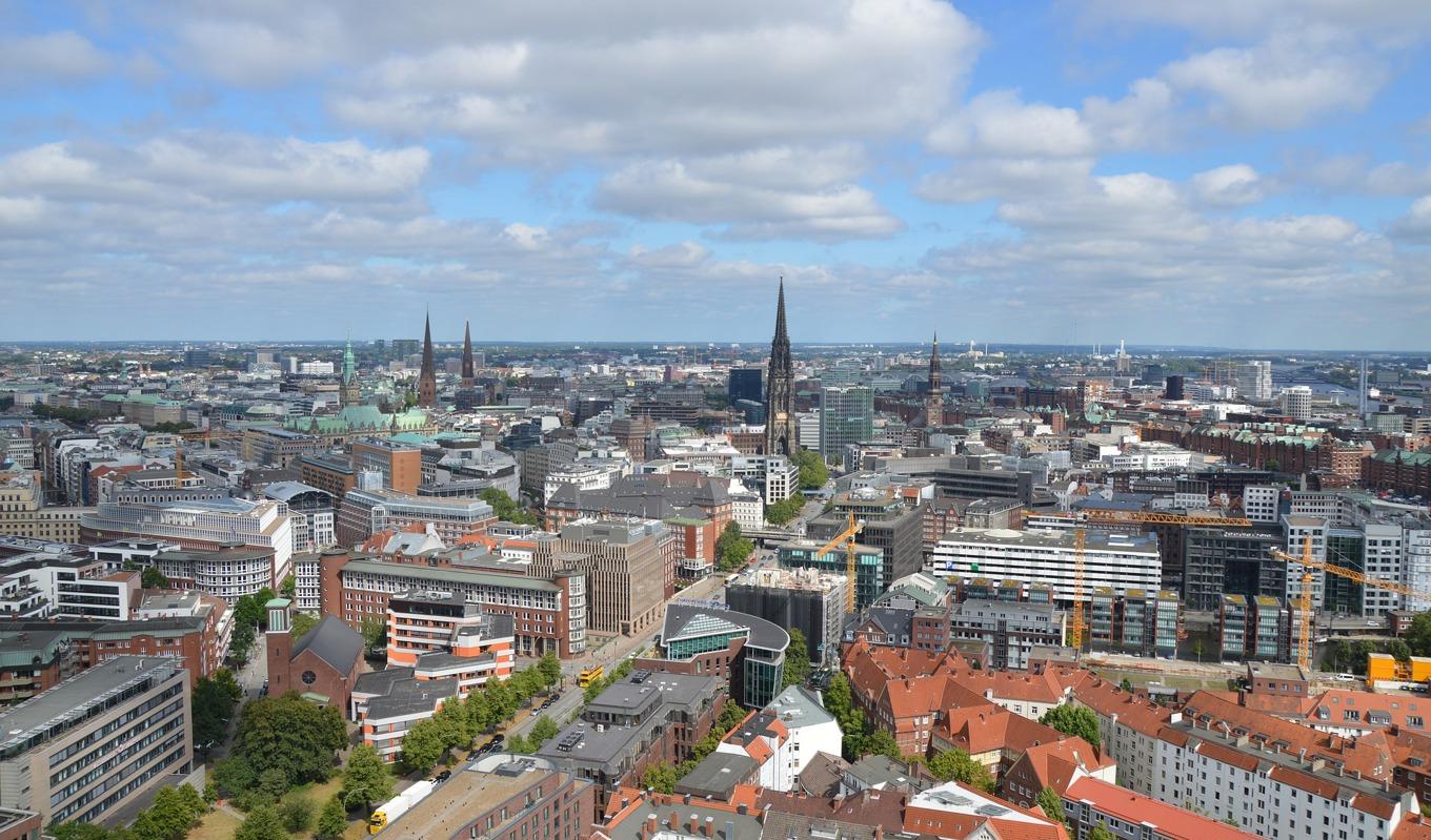 På bilden syns den tyska staden Hamburg. Foto: Pixabay