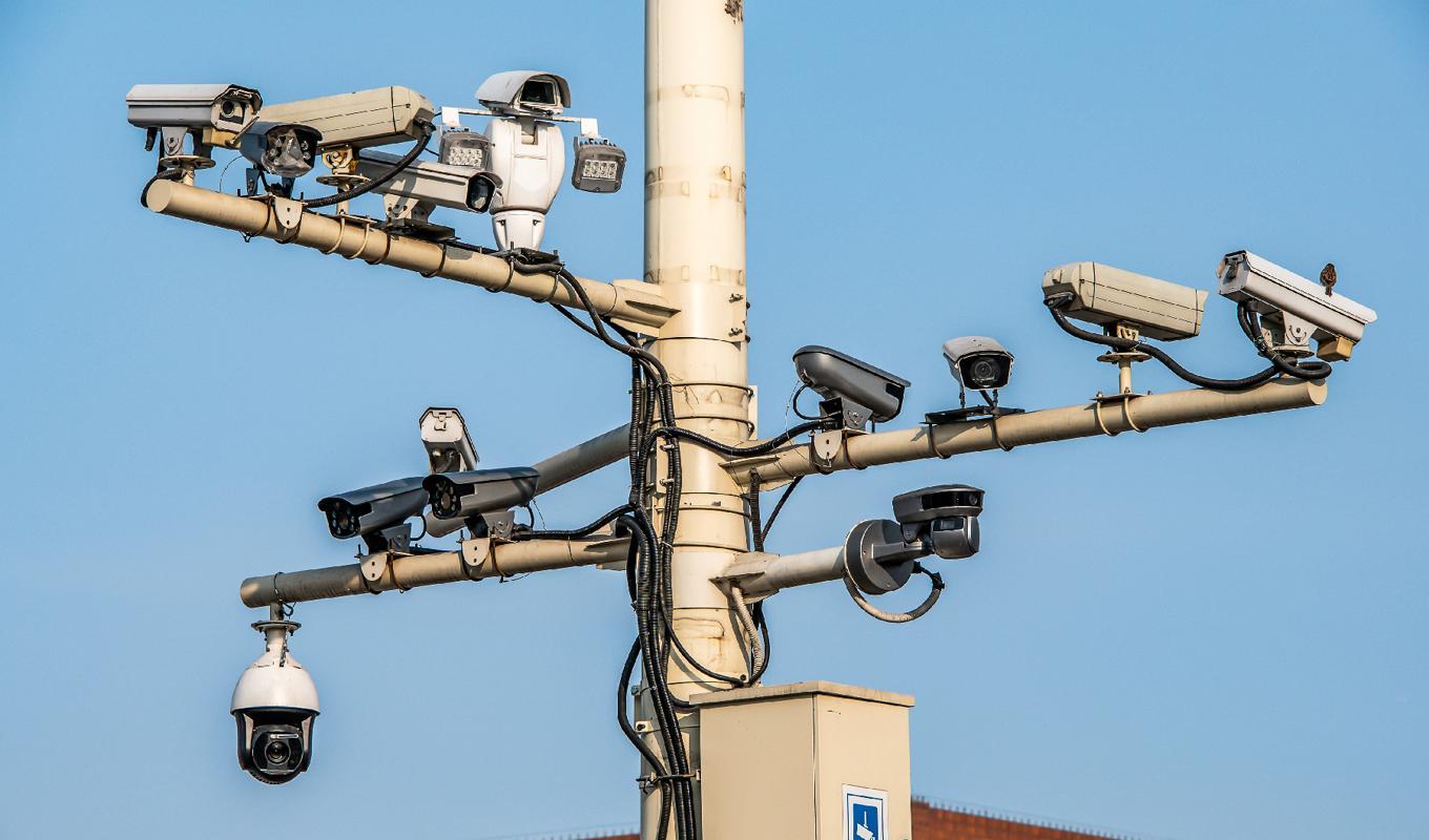 Övervakningskameror i Peking. Det svenska teknikföretaget Axis Communication är en av leverantörerna av kameror till Kinas övervakningsprogram. Foto: CL-Medien