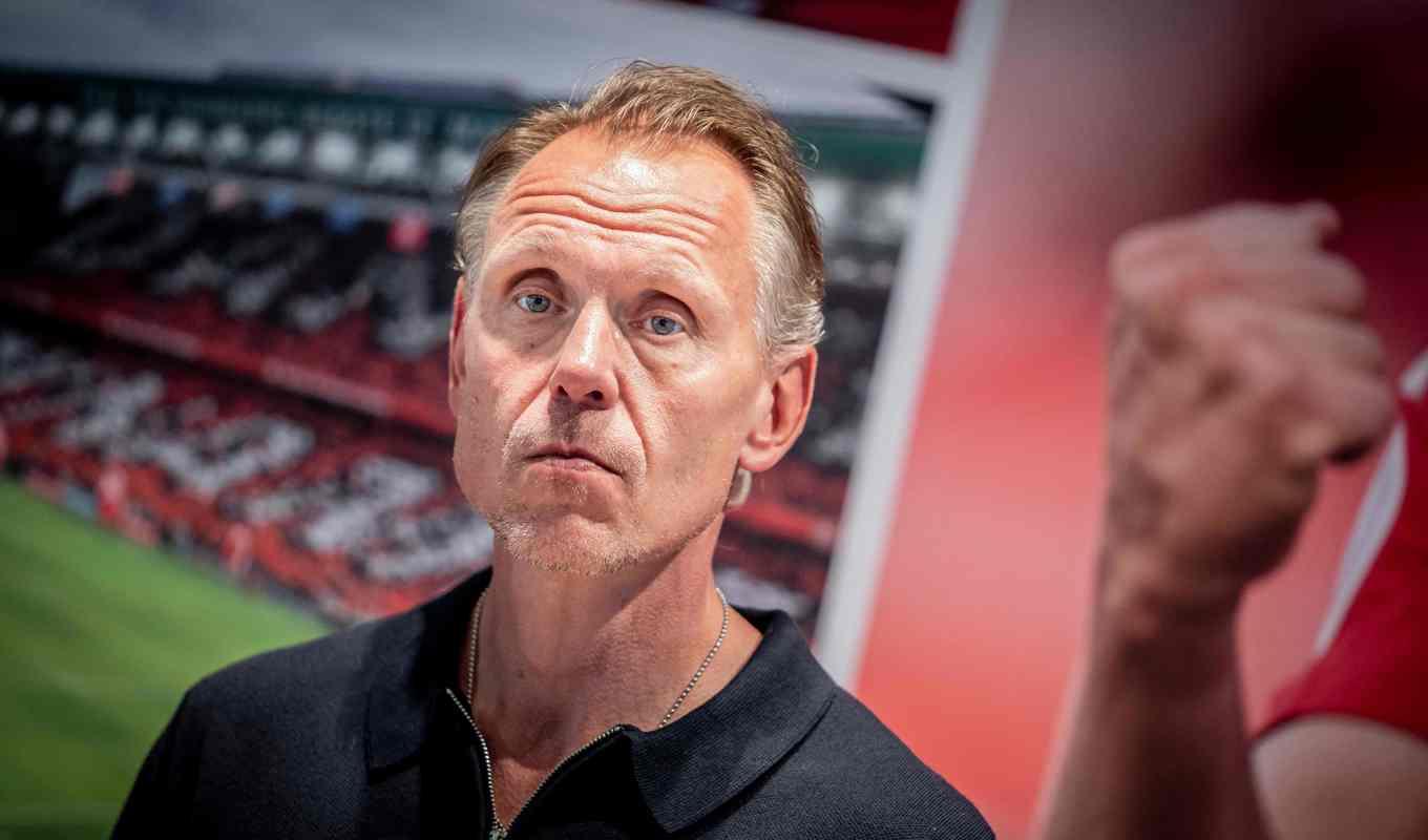 Andreé Jeglertz, avgående huvudtränare Linköping FC, tillträdande förbundskapten Danmark.Foto: Mads Claus Rasmussen/Ritzau Scanpix/AFP via Getty Images