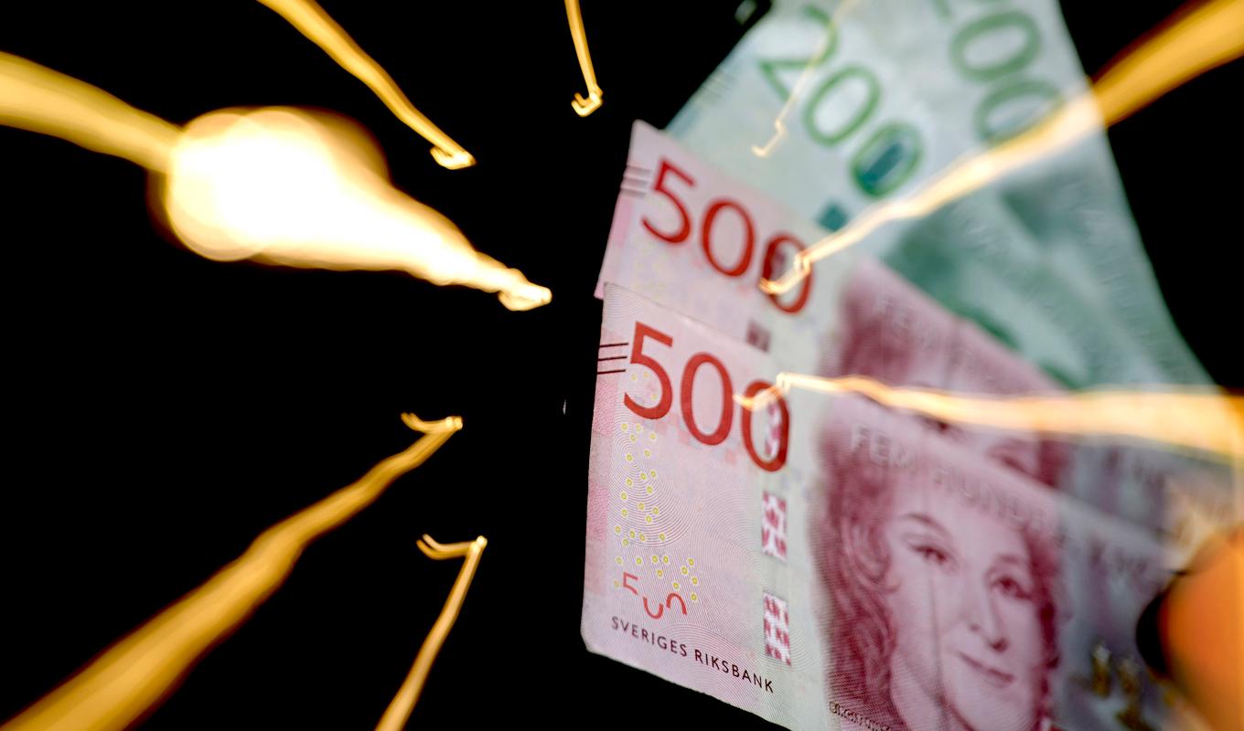 Kronan fortsätter pressas nedåt i den globala räntefrossan. Arkivbild Foto: Janerik Henriksson/TT