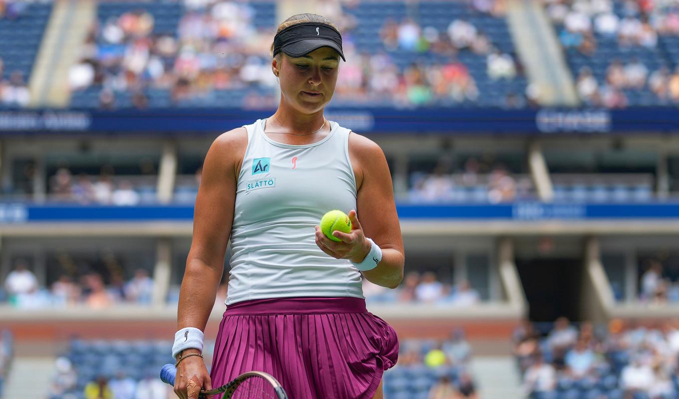 Rebecca Peterson utslagen ur US Open. Foto: Manu Fernandez AP/TT