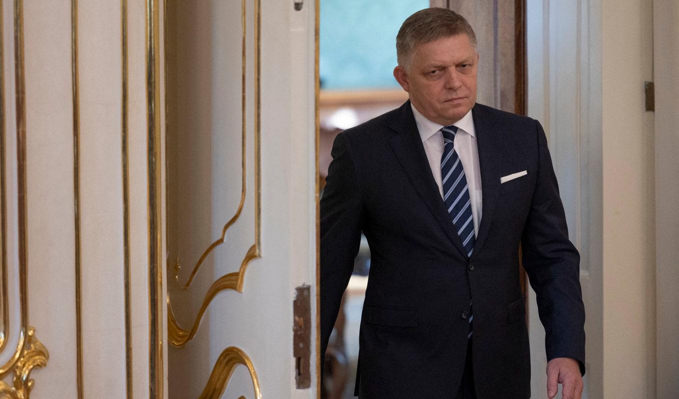 Slovakiens premiärminister Robert Fico. Foto: Tomas Benedikovic/AFP via Getty Images