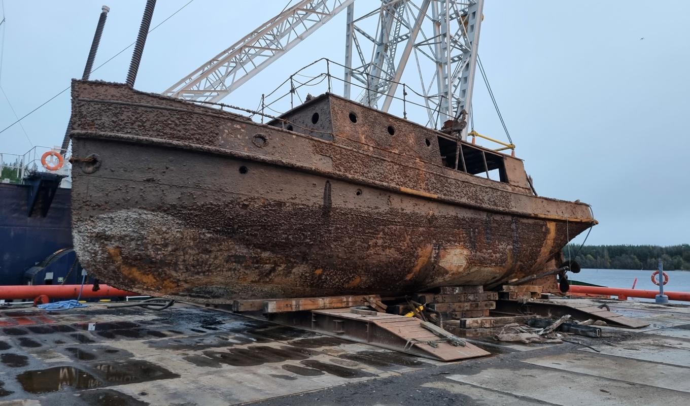 Nybärgade Munksund 5 på kajen i Piteå. Foto: Ulrik Sundström